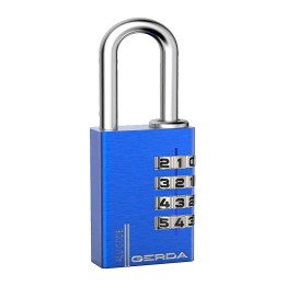 kłódka Gerda Alu Code KAS S40 BLUE, szyfrowa, niebieska