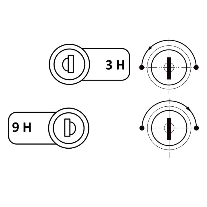 zamek KELOP X18B-22 master key