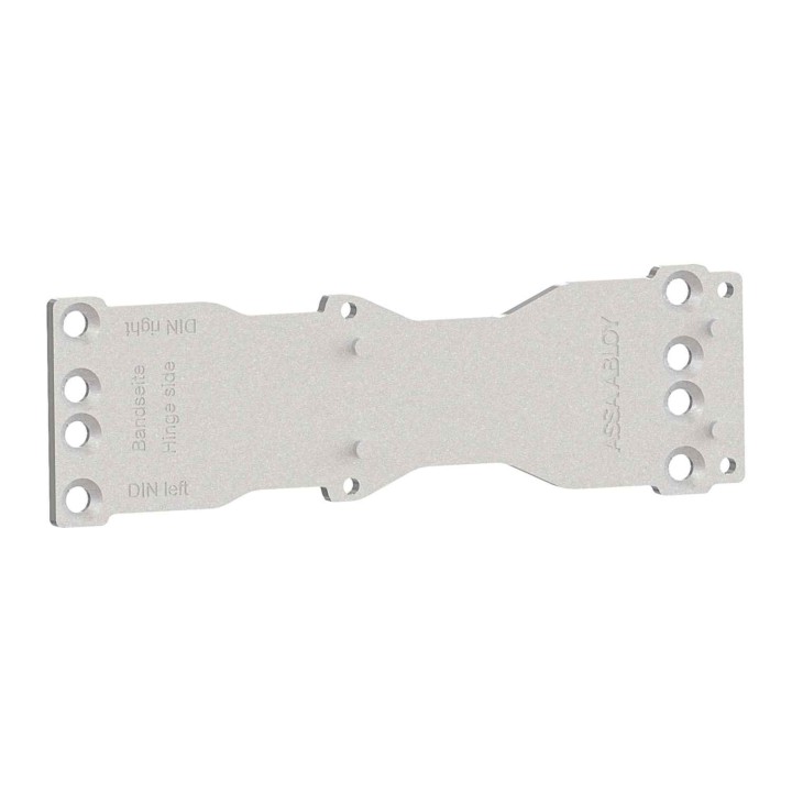 płytka montażowa Assa Abloy A120 srebrna do samozamykacza DC200, DC300, DC500, DC700