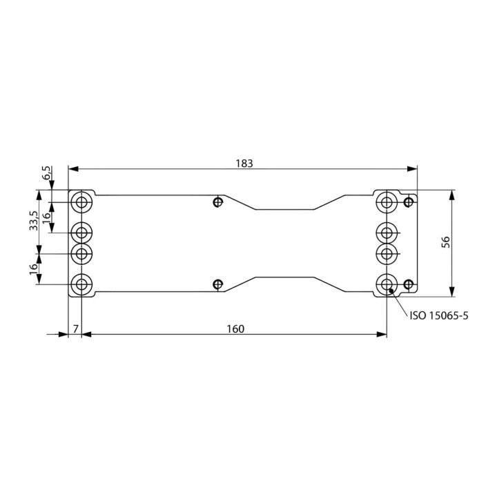 płytka montażowa Assa Abloy A120 srebrna do samozamykacza DC200, DC300, DC500, DC700