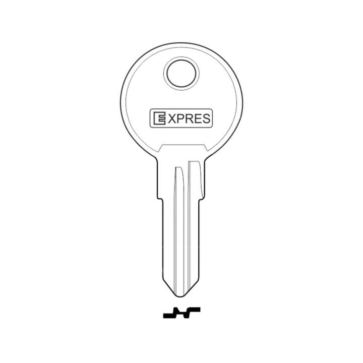klucz Expres EUBOX mosiężny