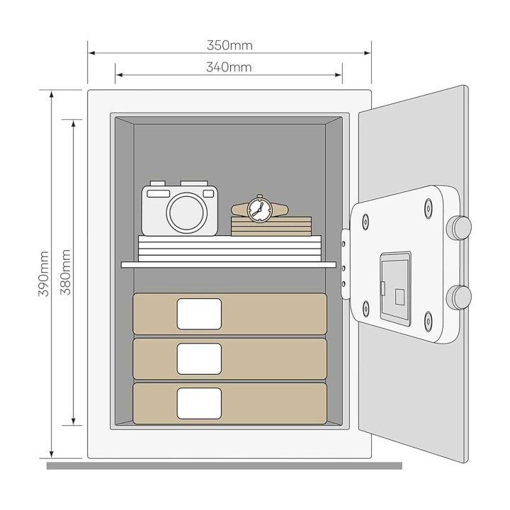 sejf Yale YSV/390/DB2 biurowy