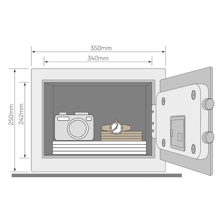 sejf Yale YSV/250/DB2 wymiary