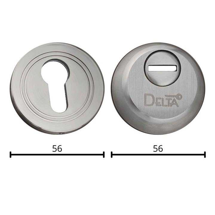 szyld, rozeta antywłamaniowa Delta TG19 Inox Carmen - 56