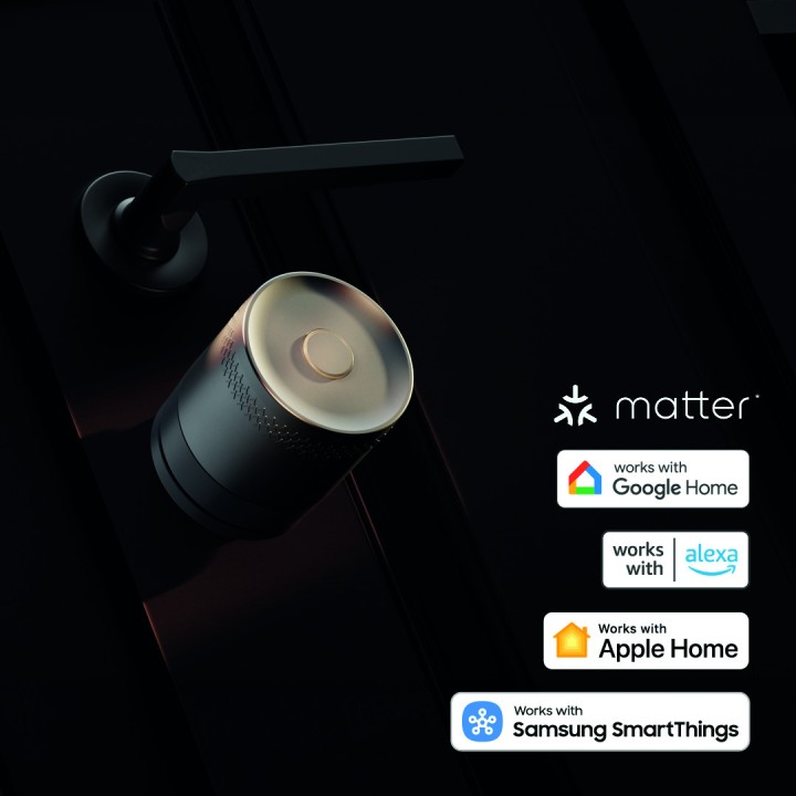 zamek Yale Linus L2 Lite srebrny, zamek Bluetooth, smart home