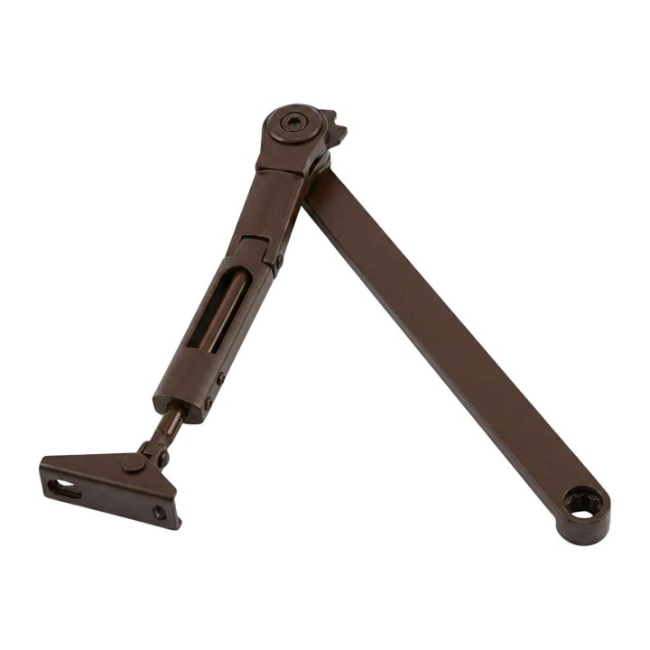 ramię z blokadą Assa Abloy L141 brązowe RAL 8014 do samozamykacza DC120 i DC140