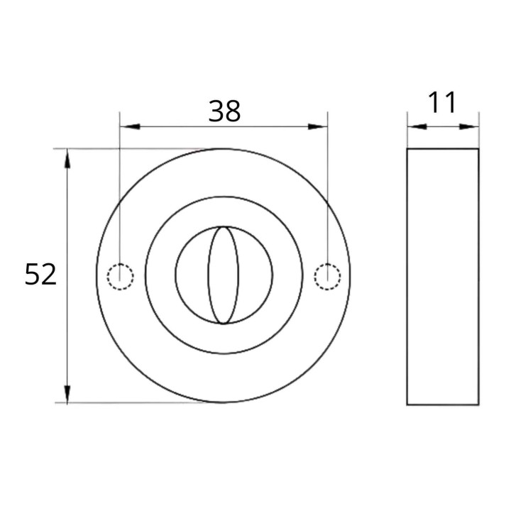 szyld KELOP PLT31-WC-INOX WC łazienkowy, stal nierdzewna