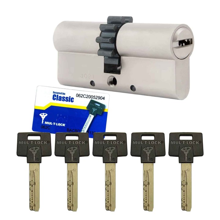 wkładka Mul-T-Lock Classic BW z zębatką, satyna