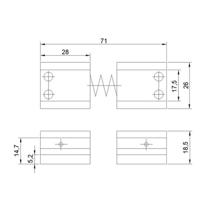 ogranicznik otwarcia, amortyzator Assa Abloy A153