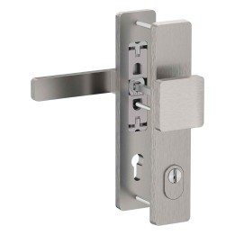 klamko - pochwyt Medos Warsaw 72 RC3 F6 inox z osłoną przed przewierceniem