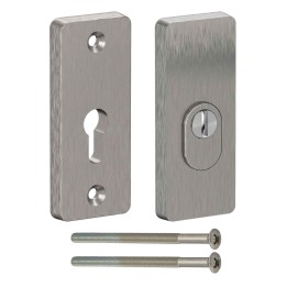 szyld Medos Warsaw RC3 F6 inox z osłoną przed przewierceniem
