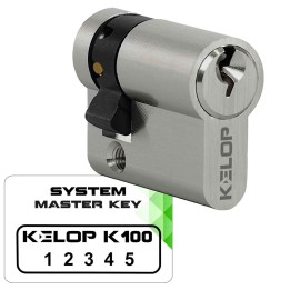 wkładka KELOP K100 zabierak ustawny nikiel system master key