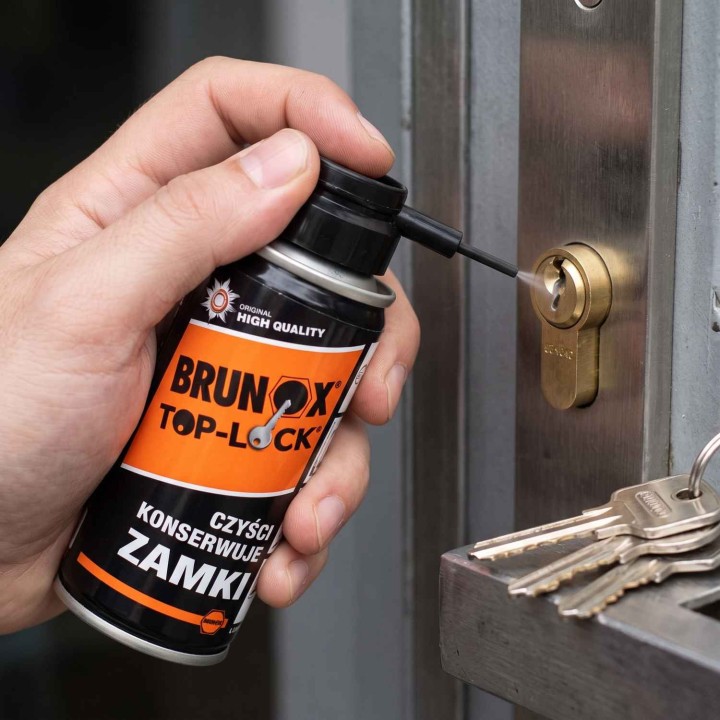 preparat Brunox Top-Lock 100ml do konserwacji wkładek i zamków, smar do zamków