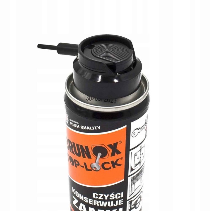 preparat Brunox Top-Lock 100ml do konserwacji wkładek i zamków, smar do zamków