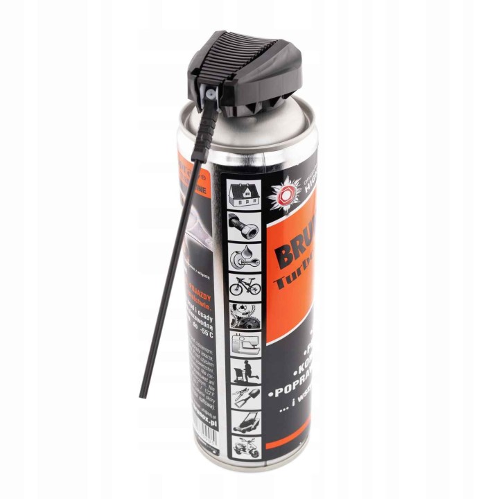 preparat Brunox Turbo-Spray 500ml do konserwacji wkładek i zamków, smar do zamków