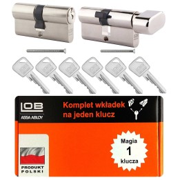 komplet wkładek Lob Ares Duo 35/35 + 35/35G nikiel