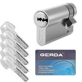 wkładka Gerda Pro System X 30/10U ustawny zabierak nikiel