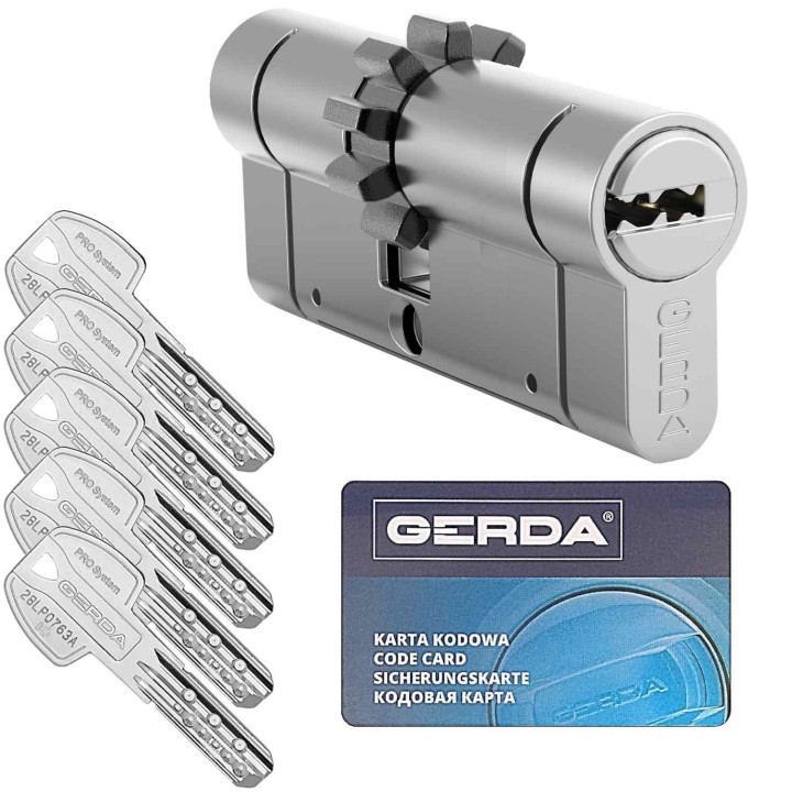 wkładka Gerda Pro System X 30/45Z z zębatką nikiel