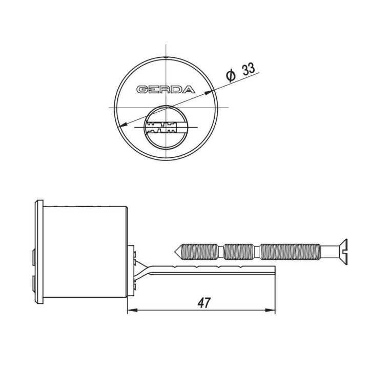 wkładka Gerda Pro System RIM nikiel