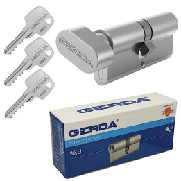 wkładka Gerda WKE1 30/35G z gałką nikiel