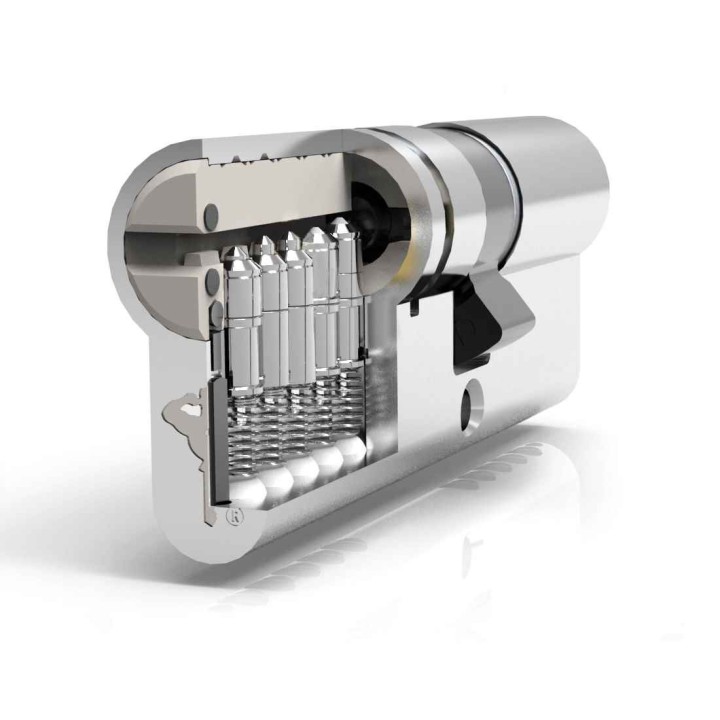 wkładka Mul-T-Lock Classic BW G35/40 z gałką satyna