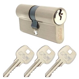 wkładka ekonomiczna Cam 5 30/30 chrom szczotkowany