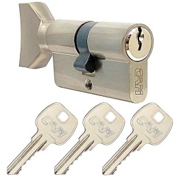 wkładka ekonomiczna Cam 5 30/40G z gałką chrom szczotkowany