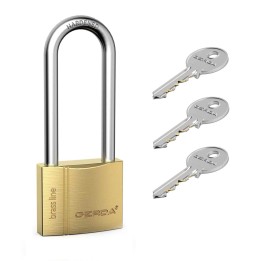 kłódka Gerda Brass Line KMZ S40H66 przedłużony pałąk