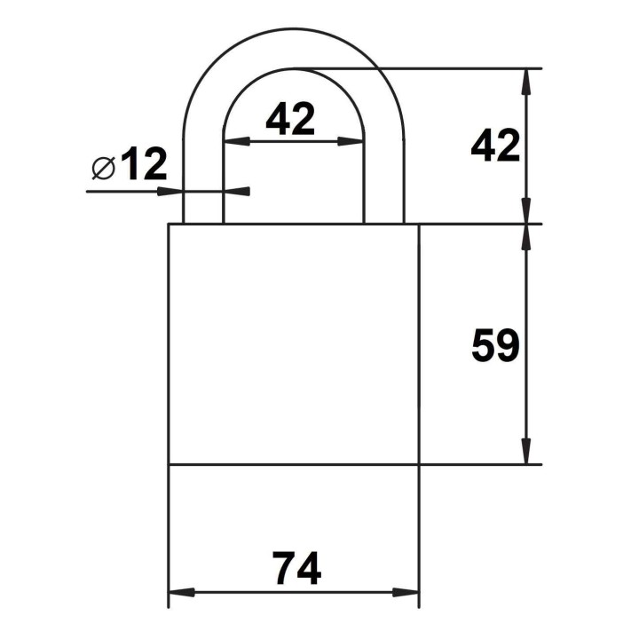 kłódka Lob KSS75