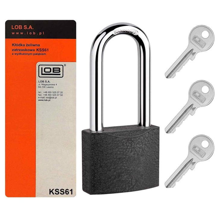 kłódka Lob KSS61 przedłużony pałąk
