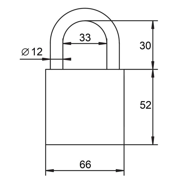 kłódka Lob Granit 1 XT KWG610