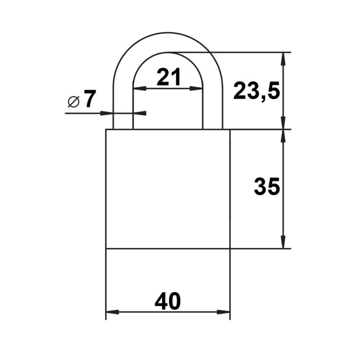 kłódka Lob KS40