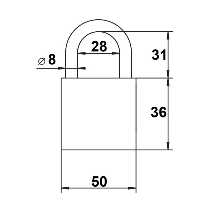 kłódka Lob KS50