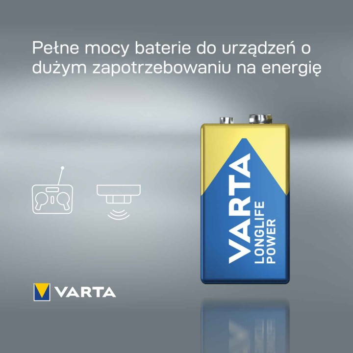 bateria Varta Longlife Power 9V (6LP3146)