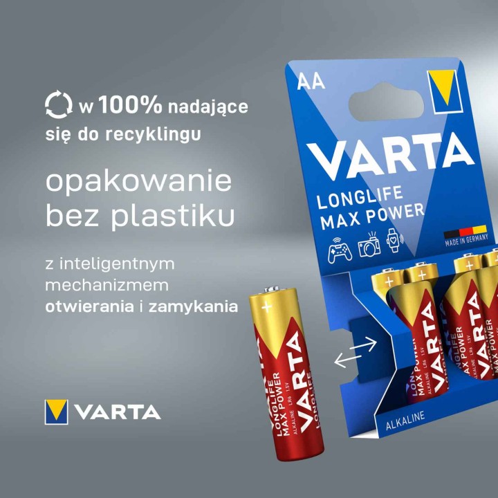 bateria Varta Longlife Max Power AA - 4 szt