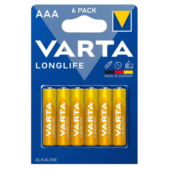 bateria Varta Longlife AAA - 6 szt