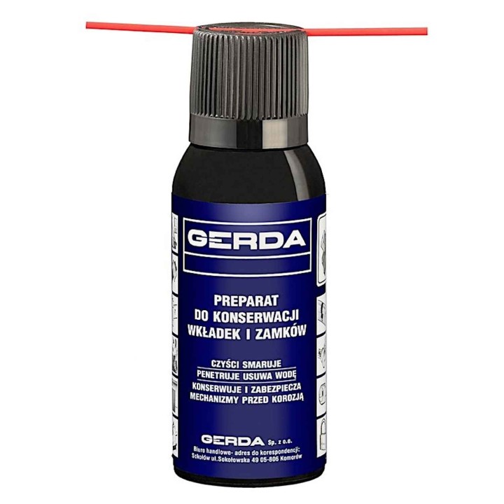 preparat do konserwacji wkładek i zamków Gerda 100 ml, smar do zamków