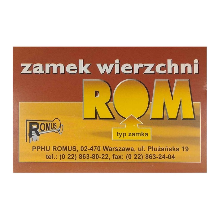 zamek nawierzchniowy Romus ROM 3x brązowy