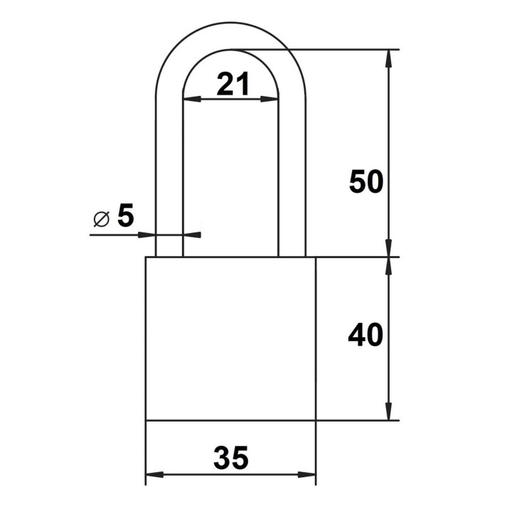 kłódka Lob K351 wymiary