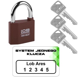 kłódka Lob KZ60 system jednego klucza