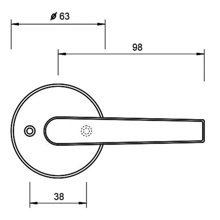 klamka Lob MK-KL1-10-12 wymiary