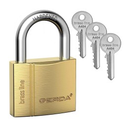kłódka Gerda Brass Line KMZ S40 - S4010A system jednego klucza A404