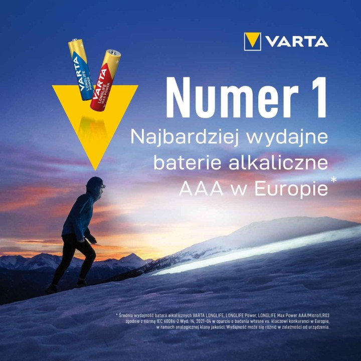 bateria Varta Longlife Power AAA - 8 szt