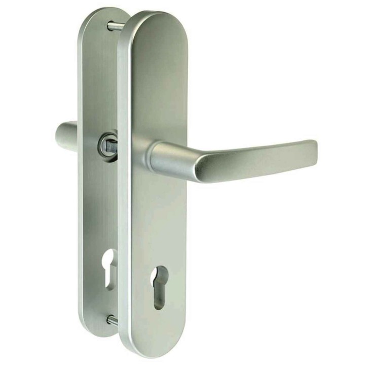 klamka Lob Herkules 2, 90 mm, F1 srebrna