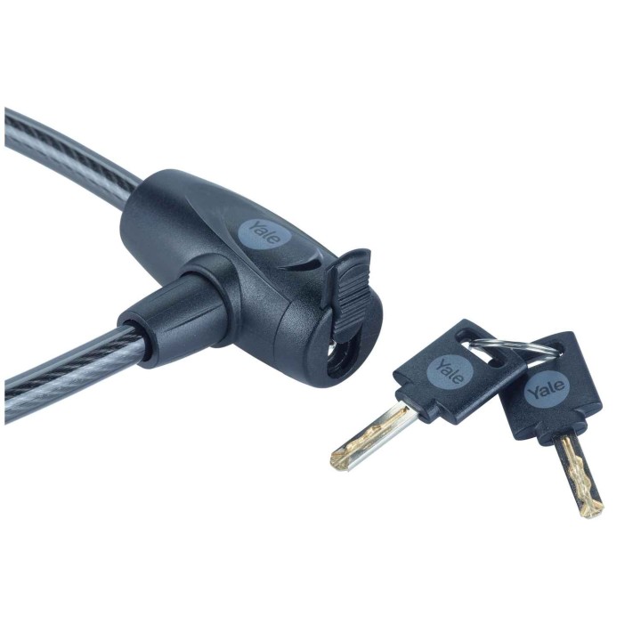 zapięcie do roweru Yale YCK0/10/60/2 na klucz, linka stalowa 10 mm