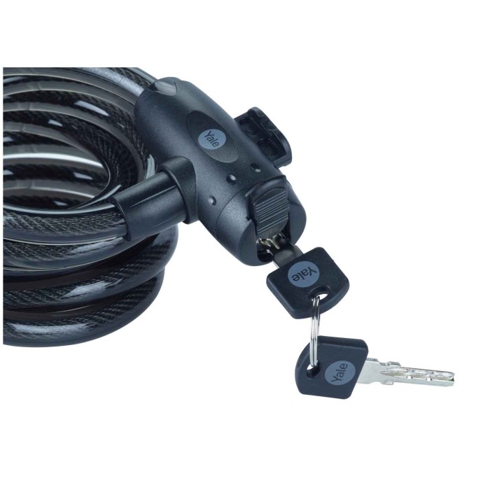 zapięcie do roweru Yale YCK0/12/200/2 na klucz, linka stalowa 12 mm