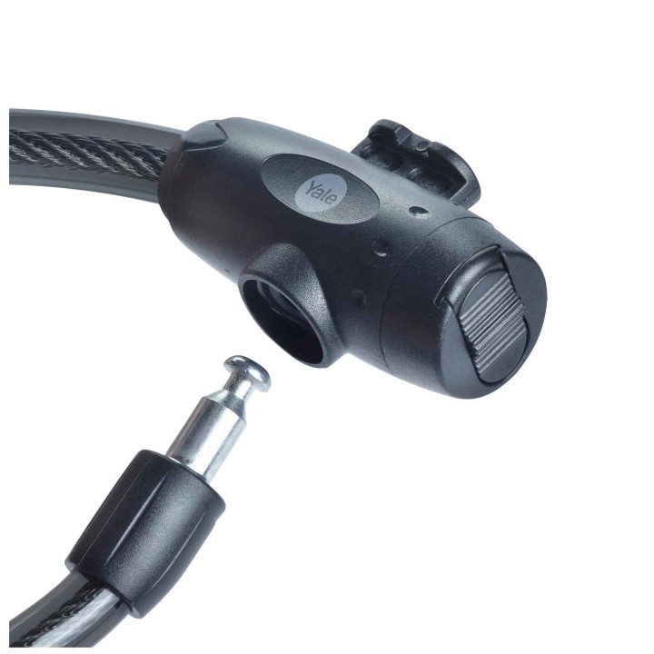 zapięcie do roweru Yale YCK0/12/200/2 na klucz, linka stalowa 12 mm