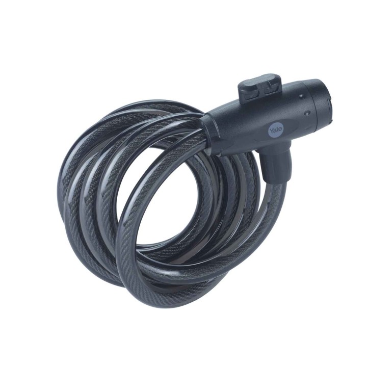 zapięcie do roweru Yale YCK0/12/200/2 na klucz, linka stalowa 12 mm