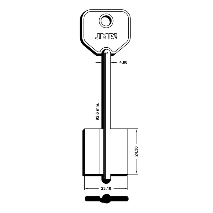 klucz JMA ATR-2G wymiary