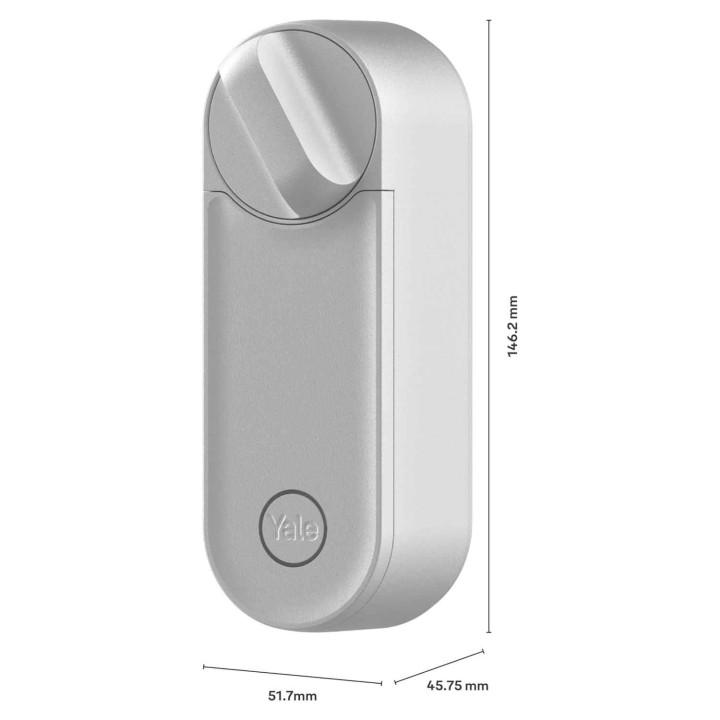 zamek Yale Linus L2 srebrny, zamek Bluetooth, WIFI, smart home